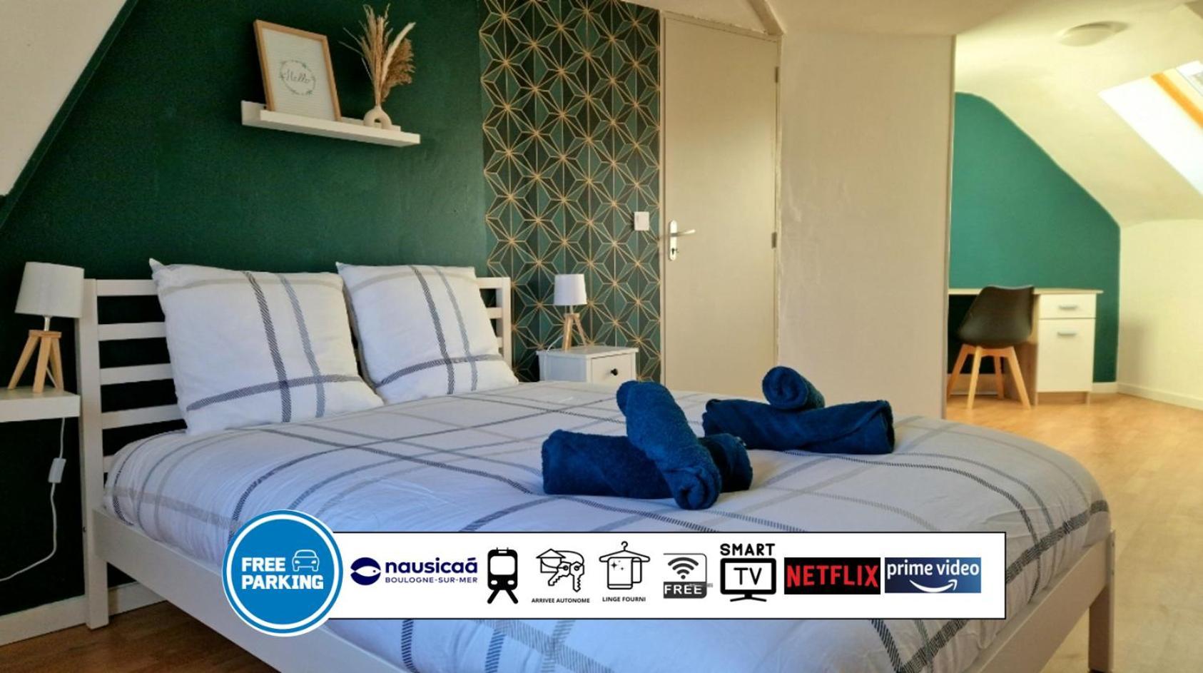 Spacieuce Maison Proche De Nausicaa, Gare Et Remparts, 3 Chambres, Free Parking, Netflix, Primes Video, Free Wifi Boulogne-sur-Mer Exterior photo